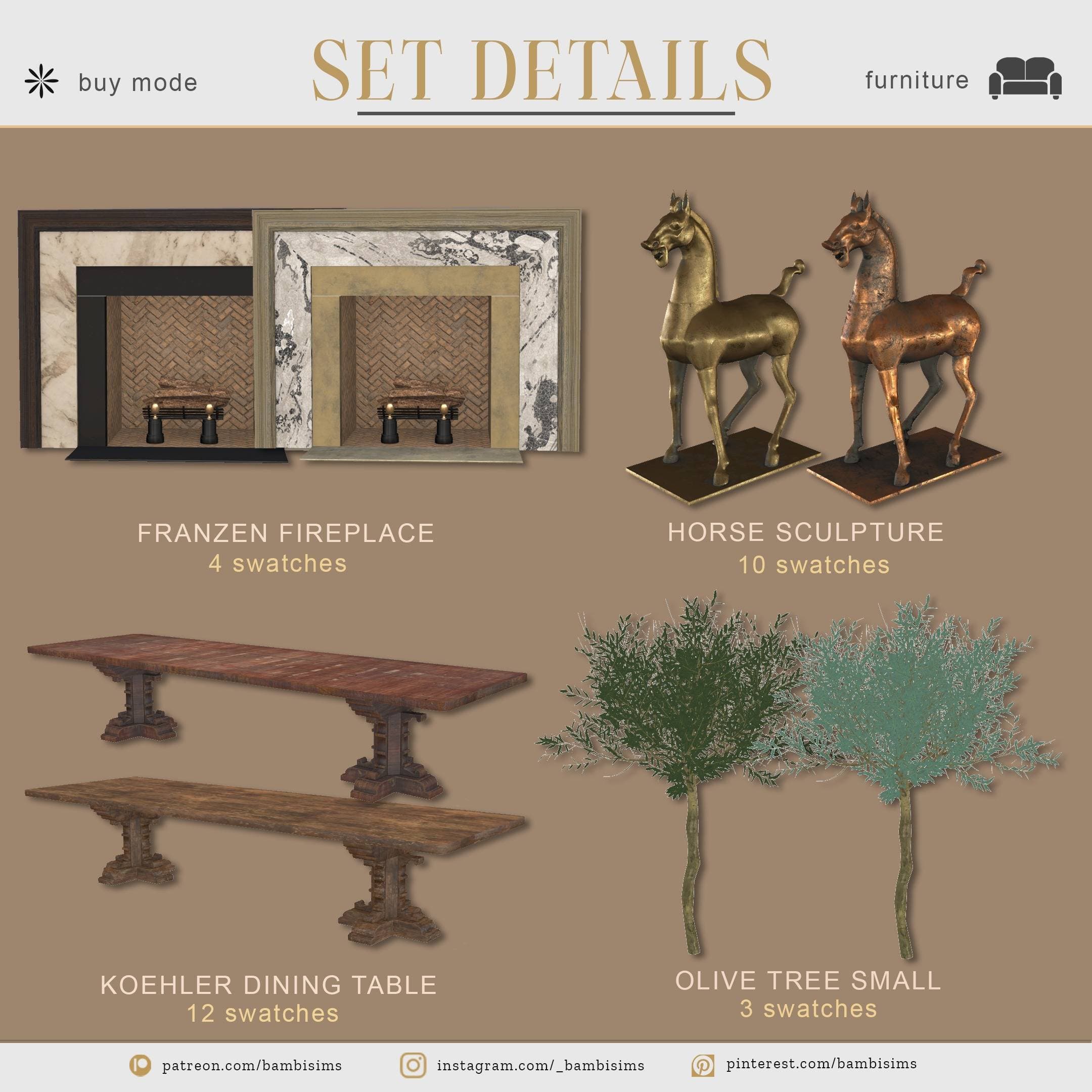 Галерея мода Набор для столовой Shermine collection vol.1 #3